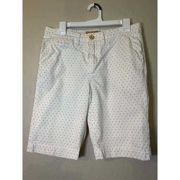Men's Guess Shorts- "The Smart Shorts" Size 30- Cream with Small Arrow Print - Picture 1 of 5